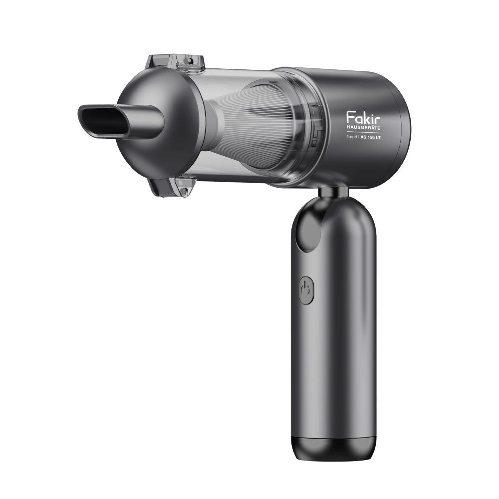 Fakir trend | AS 150 LT (anthrazit/schwarz), 4in1 Multifunktions Akku-Handstaubsauger (Saugen, Aufblasen, Ausblasen und Vakuumieren), 120 Watt BLDC Hochleitsungsmotor - 2