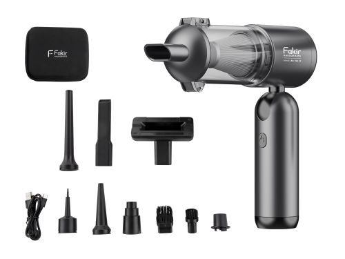 Fakir trend | AS 150 LT (anthrazit/schwarz), 4in1 Multifunktions Akku-Handstaubsauger (Saugen, Aufblasen, Ausblasen und Vakuumieren), 120 Watt BLDC Hochleitsungsmotor - FAKİR (1)