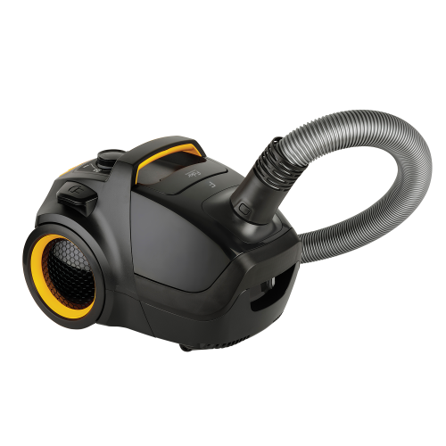 Fakir Air Wave prestige TS 2000 Bodenstaubsauger, schwarz/gelb - 500 Watt - Fakir (1)