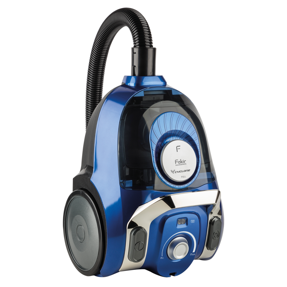 Fakir Apollo BL 150 bagless Canister Vacuum Cleaner, blue/silver - 800 Watt - 3