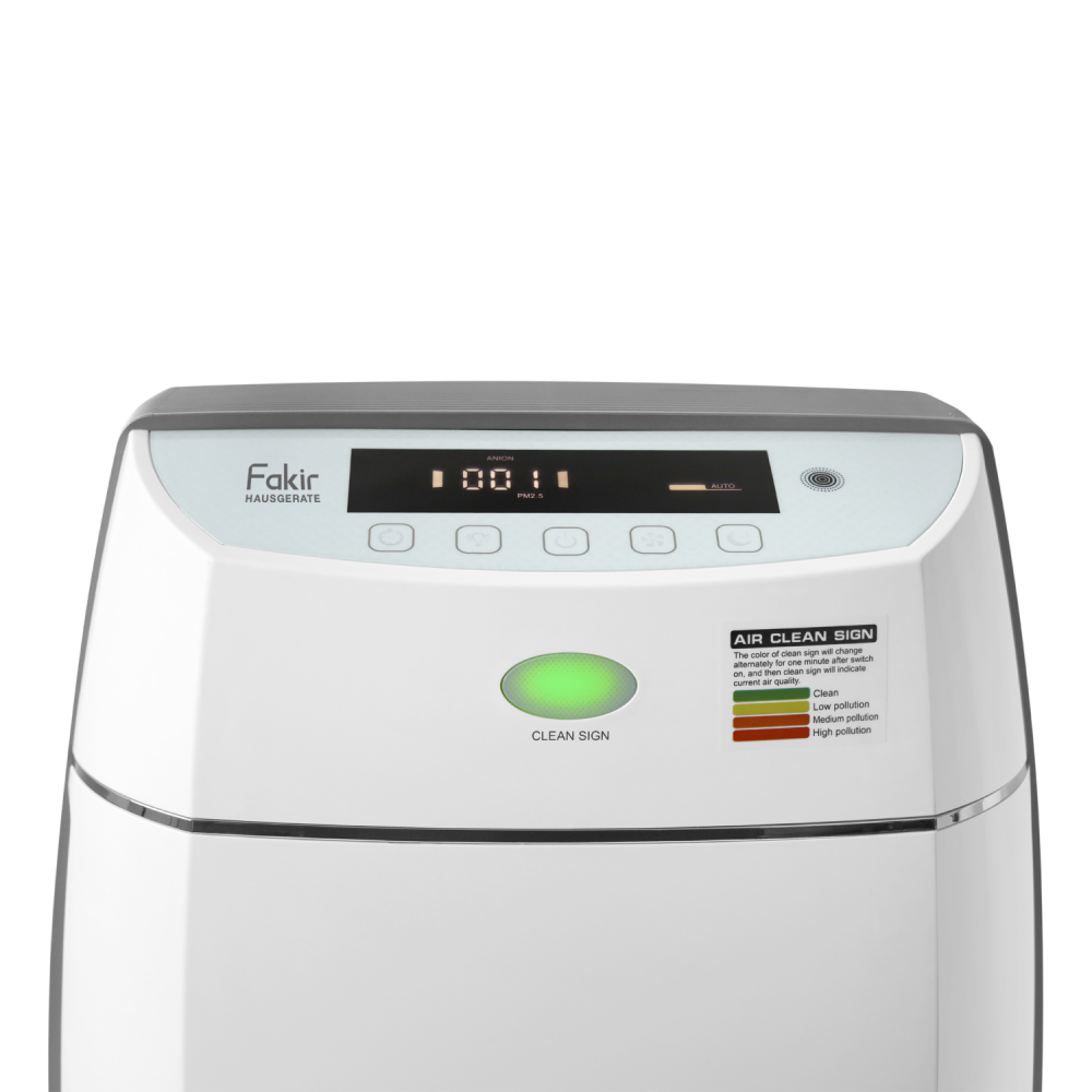 Fakir Luminoso Smart Ionen- Air Purifier with HEPA Filter, white - 50 Watt - 9