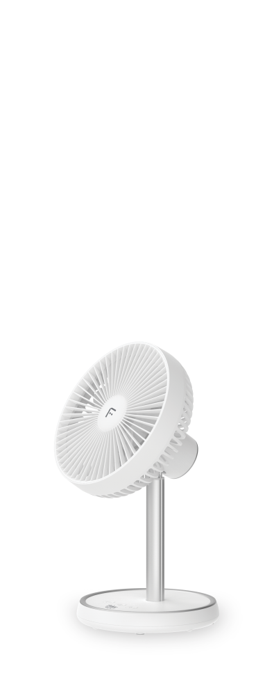 Fakir MWL 10 kabelloser Tisch- & Standventilator, weiß - 10 Watt - 2