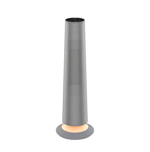 Fakir premium | HT 1200 Fan Heater with 2500 Watt, Eco function, LED-Touch-Display & Oszillation – elegant Design in anthracite - FAKİR