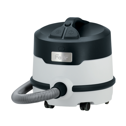 Fakir premium S 20 E Dry Canister Vacuum Cleaner, light gray/black - 800 Watt - Fakir
