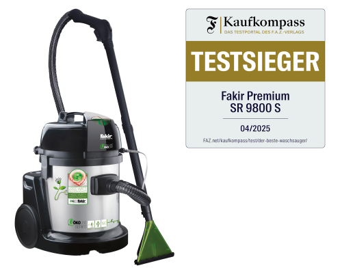 Fakir premium SR 9800 S Waschsauger , anthrazit / Edelstahl - 1.600 Watt - Galeri