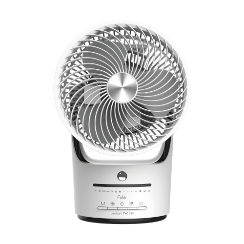 Fakir prestige TVC 360 Tischventilator , weiss/schwarz - 45 Watt - Galeri