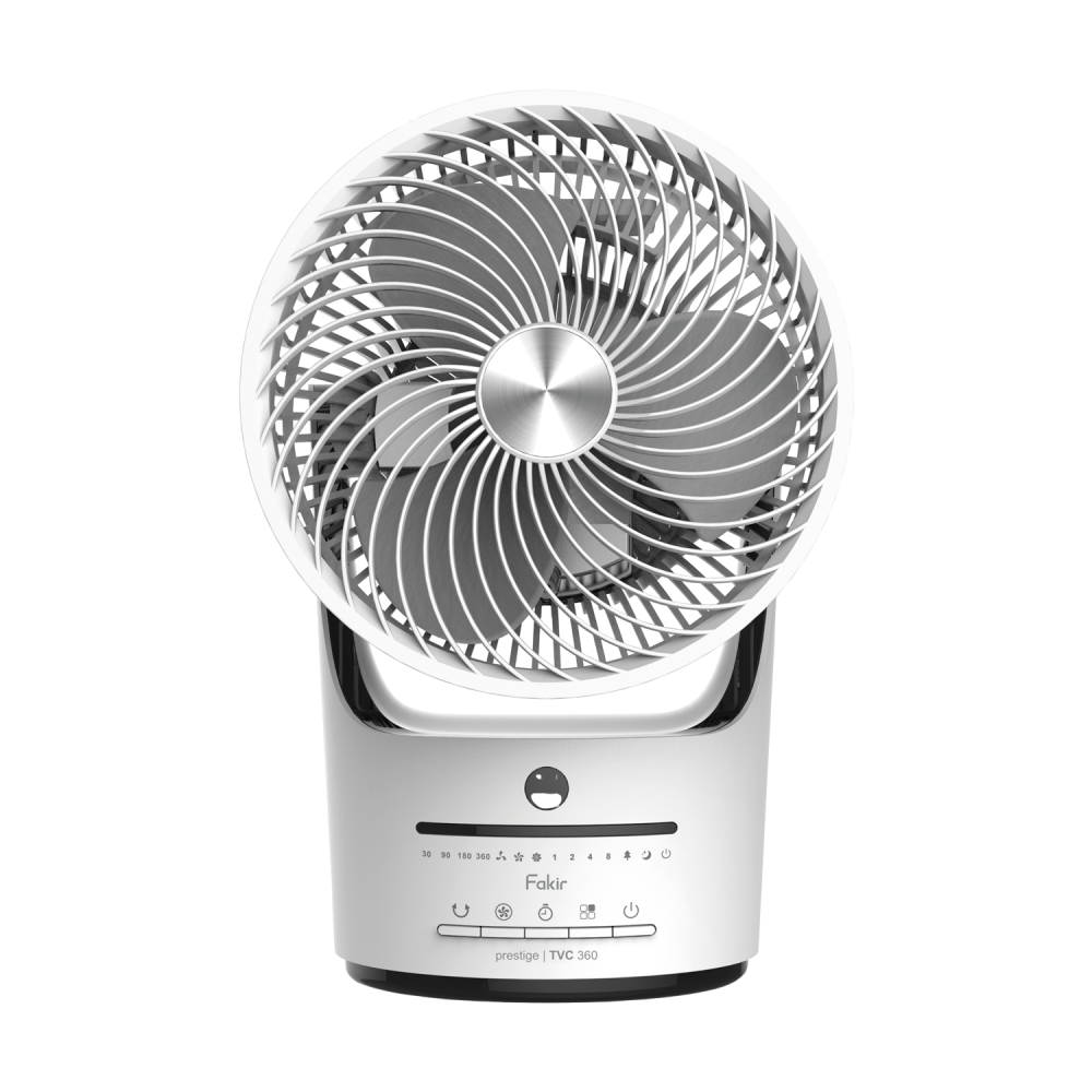 Fakir prestige TVC 360 Tischventilator , weiss/schwarz - 45 Watt - 1