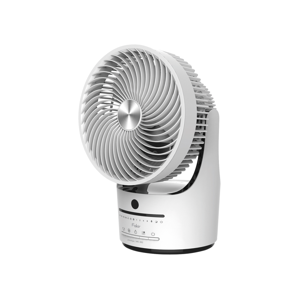 Fakir prestige TVC 360 Tischventilator , weiss/schwarz - 45 Watt - 2
