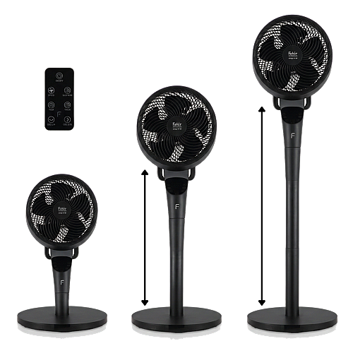 Fakir prestige | VC° 550 schwarz 2in1 Stand -und Tischventilator - 