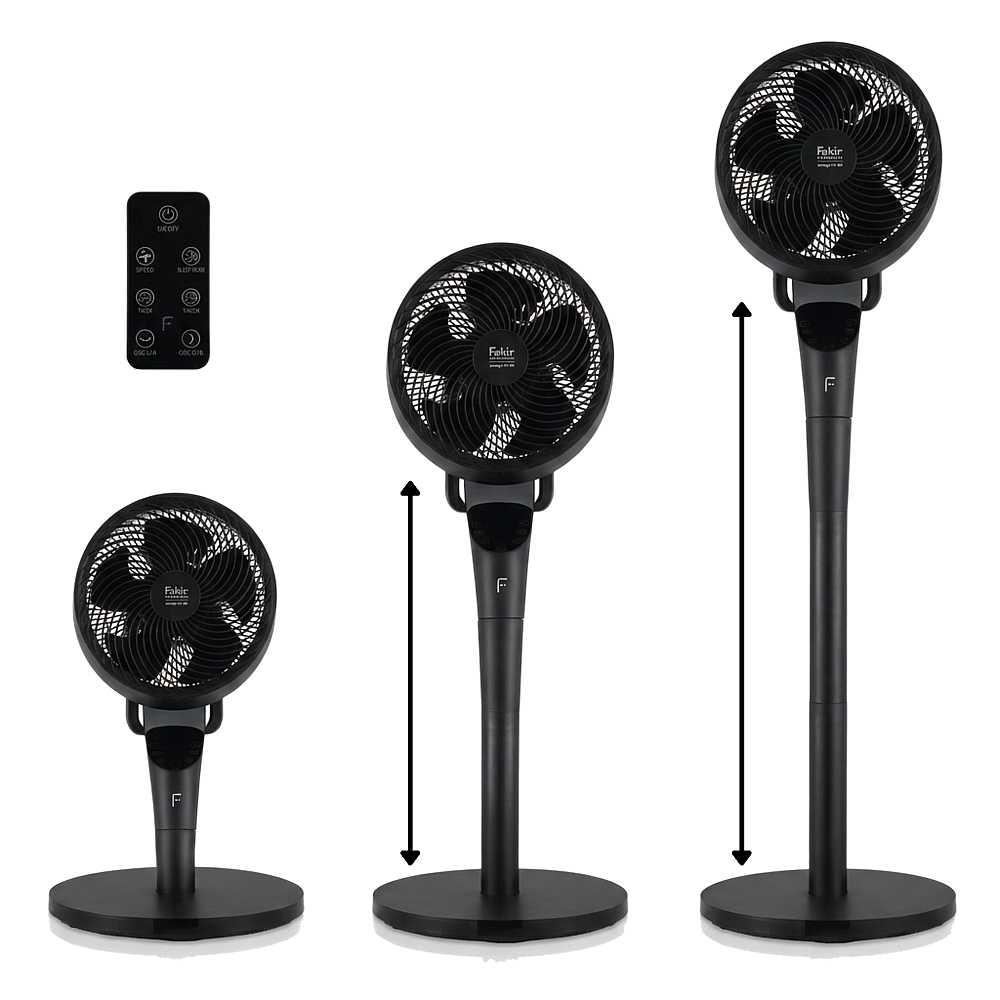 Fakir prestige | VC° 550 schwarz 2in1 Stand -und Tischventilator - 1