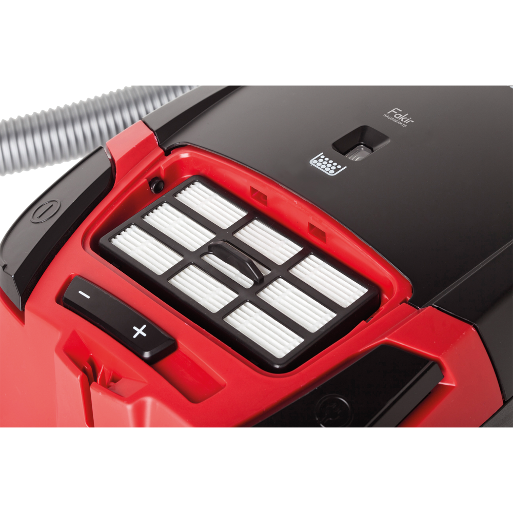 Fakir Red Vac Power Bodenstaubsauger, schwarz/rot - 700 Watt - 4