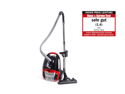 Fakir Red Vac Power Bodenstaubsauger, schwarz/rot - 700 Watt - Galeri