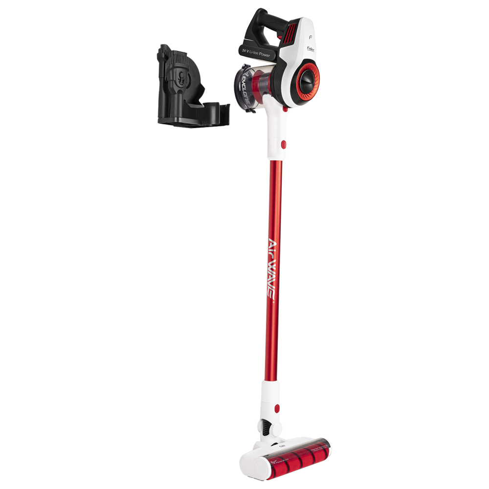 Fakir Starky HSA 700 Akku Hand- und Stielstaubsauger, weiss/rot - 380 Watt - 4