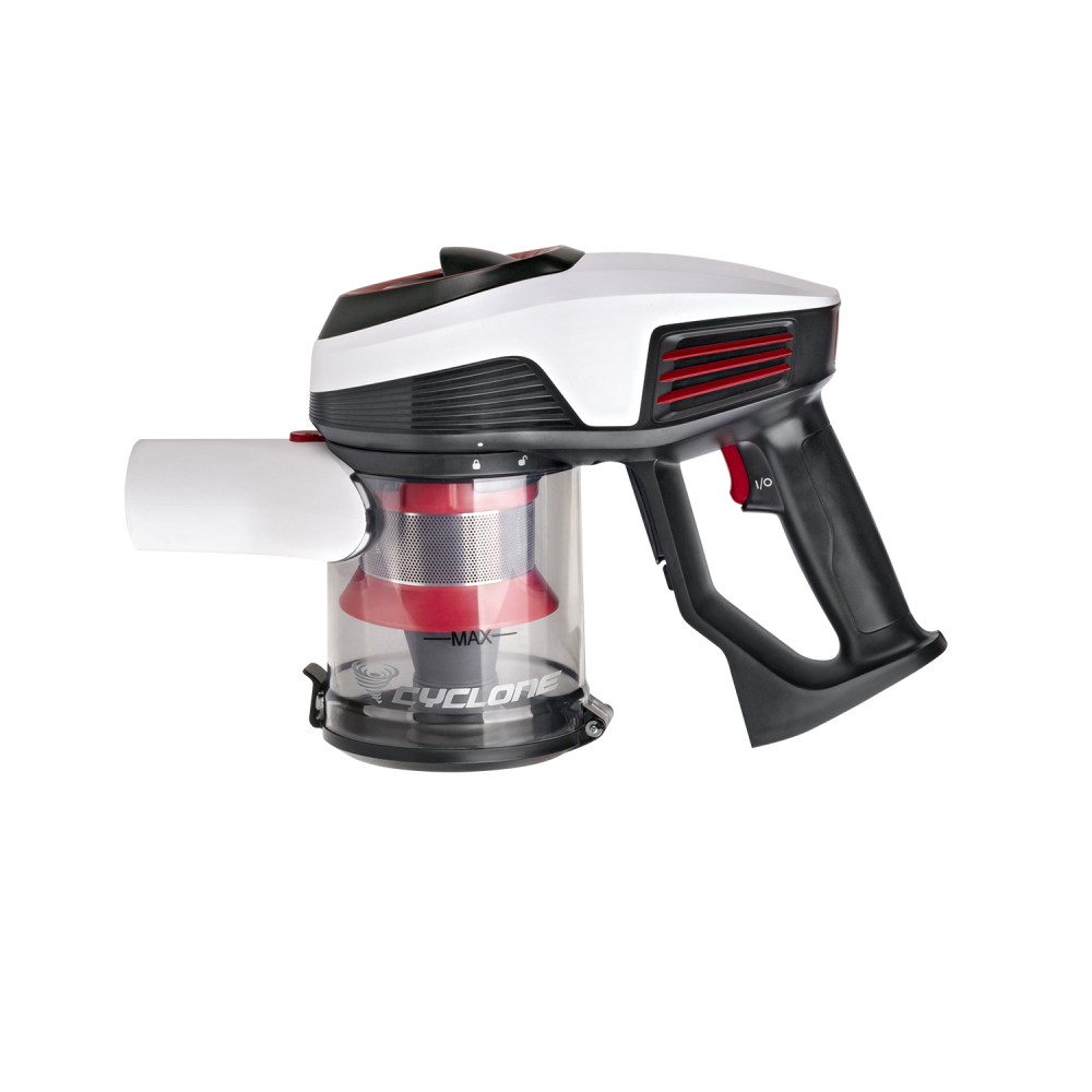 Fakir Starky HSA 700 Akku Hand- und Stielstaubsauger, weiss/rot - 380 Watt - 7