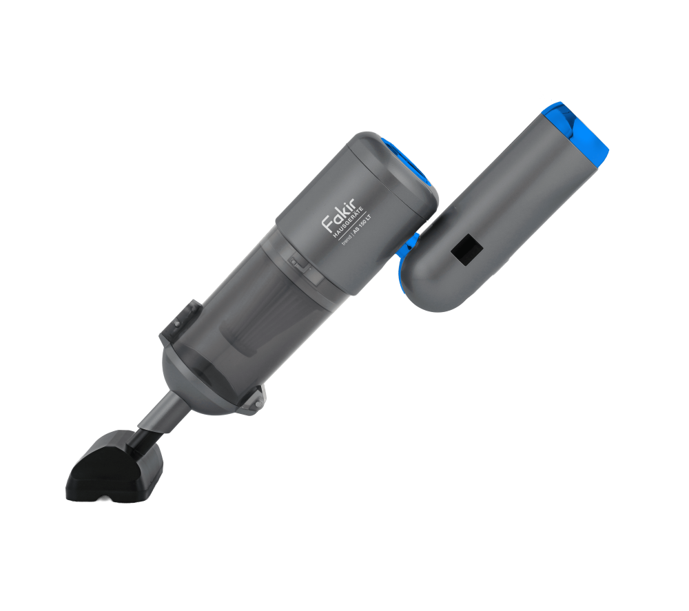Fakir trend | AS 150 LT (anthrazit/blau), 4in1 Multifunktions Akku-Handstaubsauger (Saugen, Aufblasen, Ausblasen und Vakuumieren), 120 Watt BLDC Hochleitsungsmotor - 5