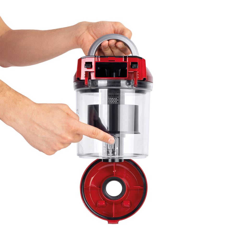 Fakir trend BL 141 bagless Canister Vacuum Cleaner, anthracite/red - 700 Watt - 3