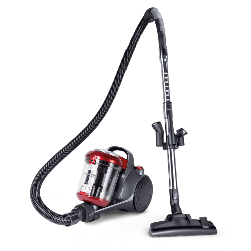Fakir trend BL 141 bagless Canister Vacuum Cleaner, anthracite/red - 700 Watt - Galeri