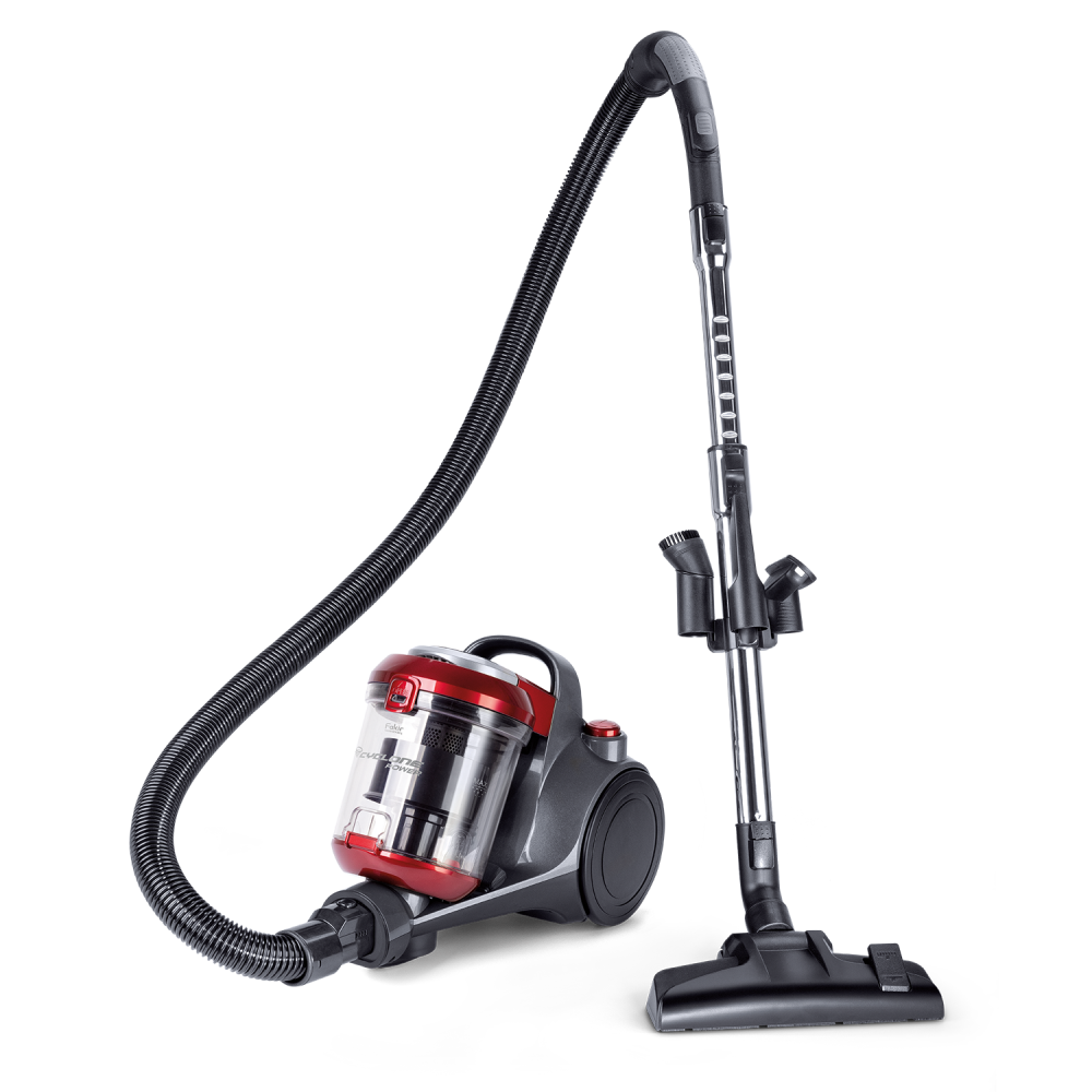 Fakir trend BL 141 bagless Canister Vacuum Cleaner, anthracite/red - 700 Watt - 1