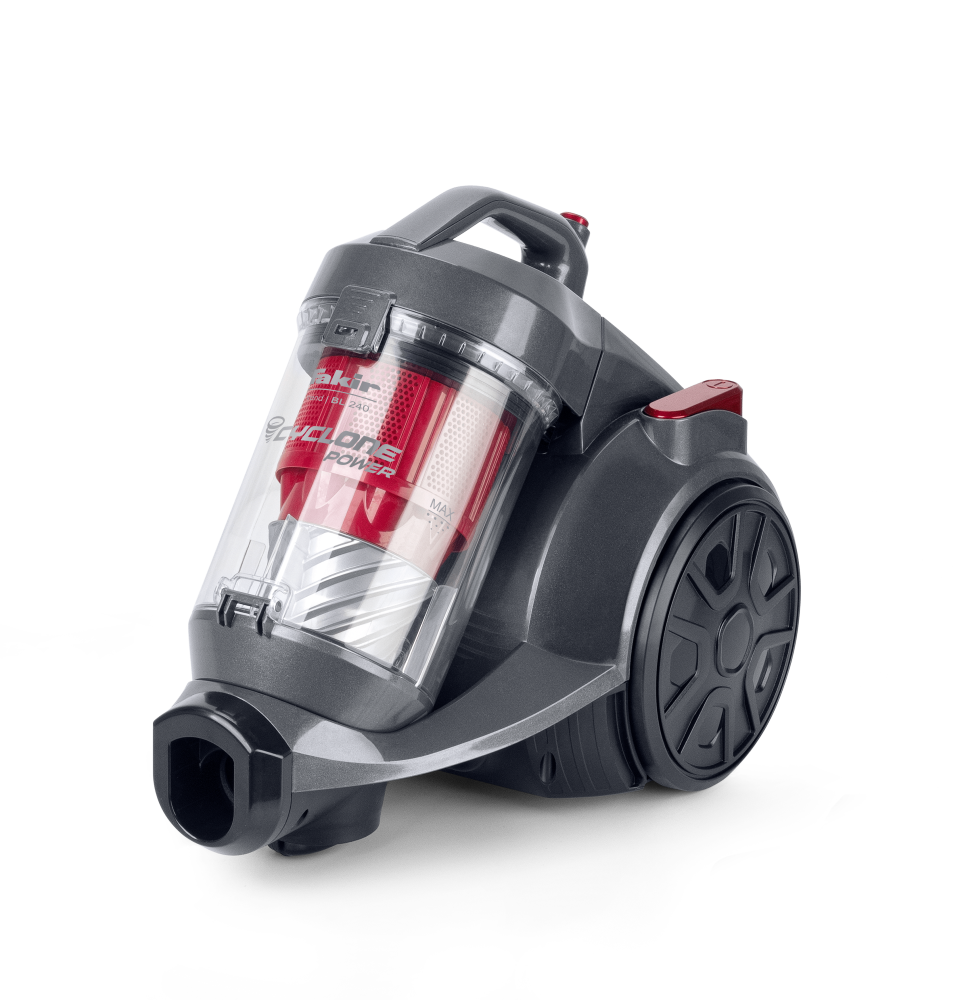 Fakir trend BL 240 bagless Canister Vacuum Cleaner, anthracite/red - 700 Watt - 3
