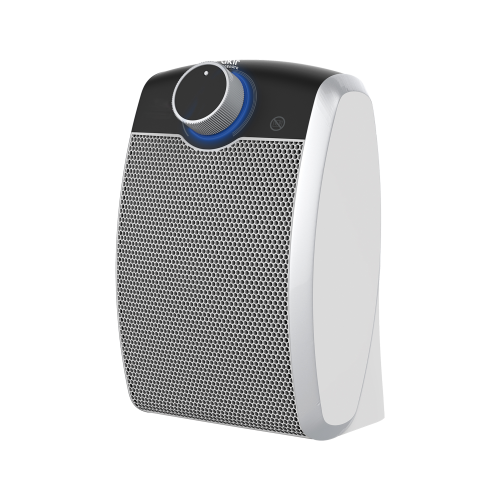 Fakir trend HL 140 Fan Heater, high-gloss white/silver - 1.800 Watt - Fakir
