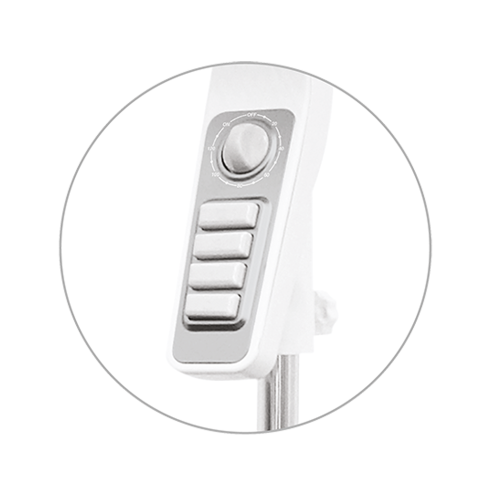 Fakir trend VC 35 S Pedestal Fan, white - 60 Watt - 2