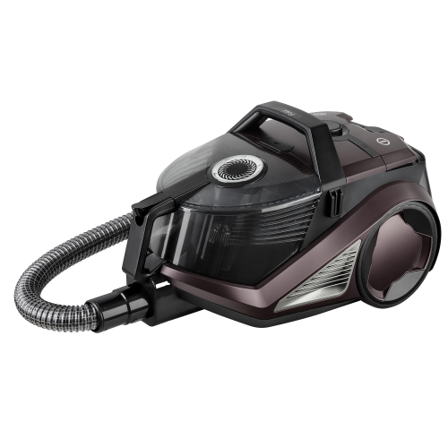 WELTNEUHEIT - Fakir Filter Pro bagless Cyclonic Vacuum Cleaner, dark bordeaux - 800 Watt - Fakir